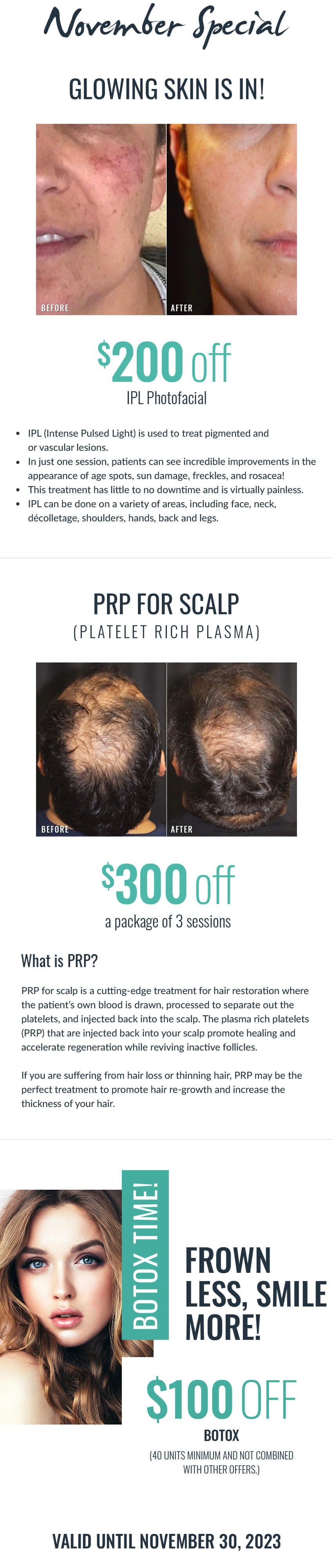 November Month Specials Image